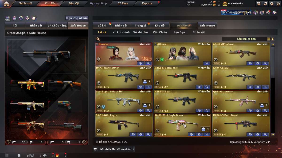 shop acc cf uy tin gia re